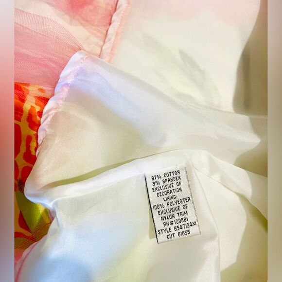 Donna Rocco sun dress floral pineapple colorful summer beach vacation women’s 10 - Picture 10 of 11